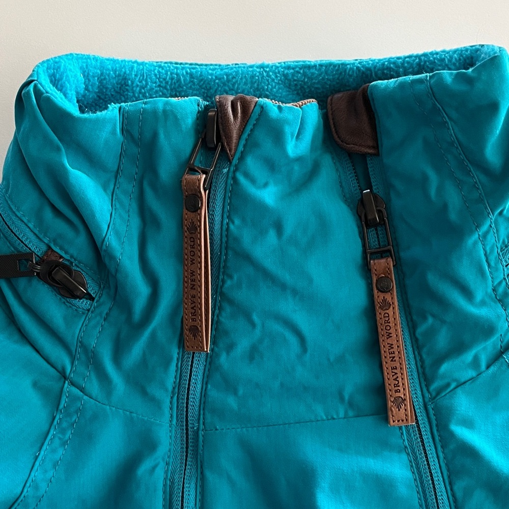 Naketano (Brave New World) Teal Women's light Jacket size M - Picture 8 of 14